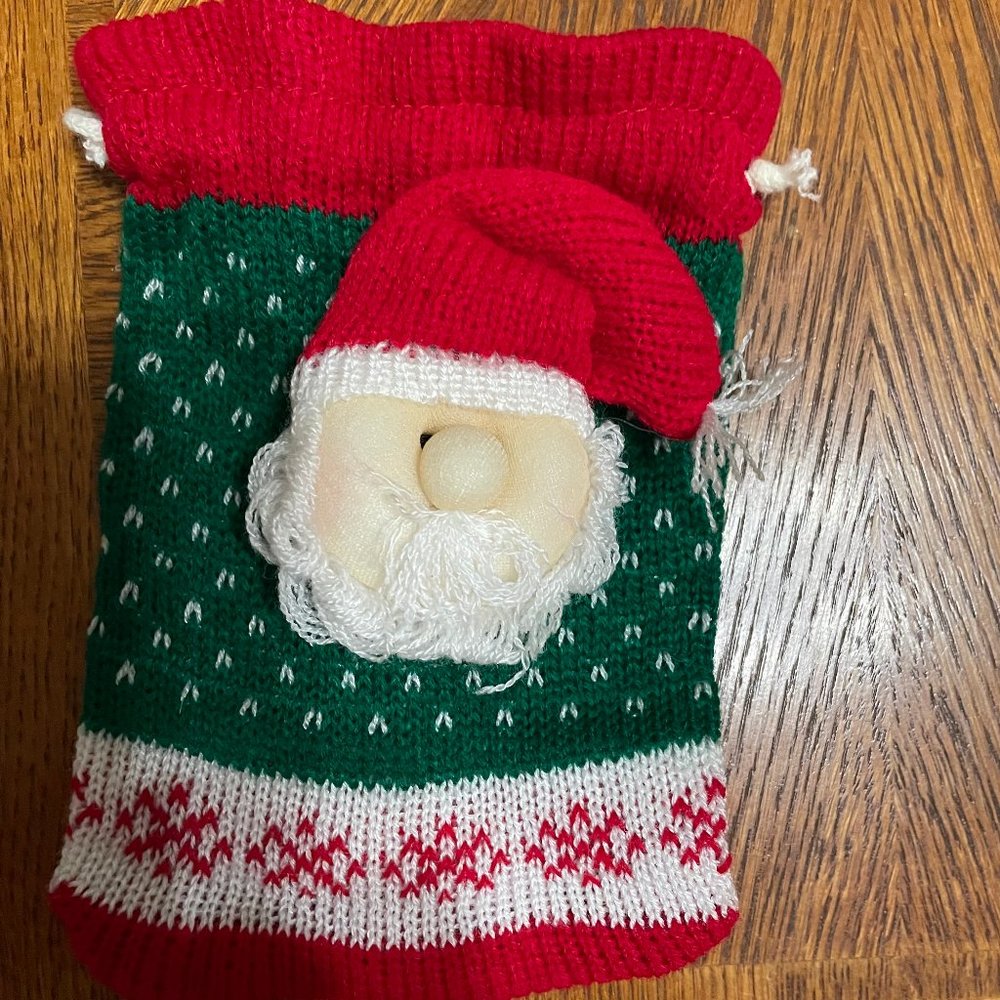 Small reusable Santa gift bag